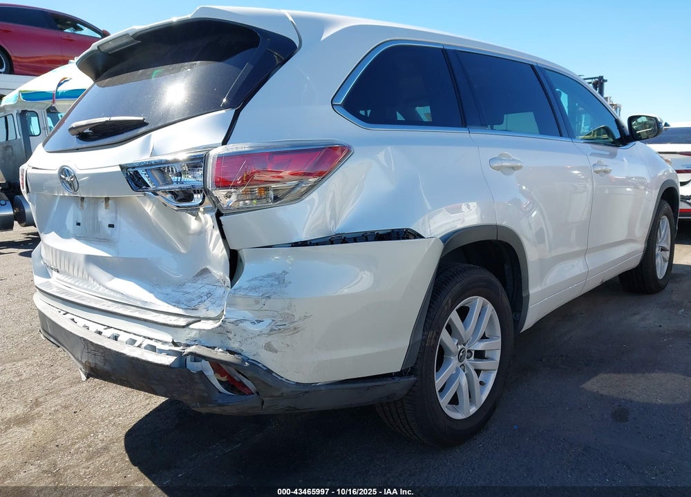 2016 TOYOTA HIGHLANDER LE V6 VIN: 5TDZKRFH4GS170369