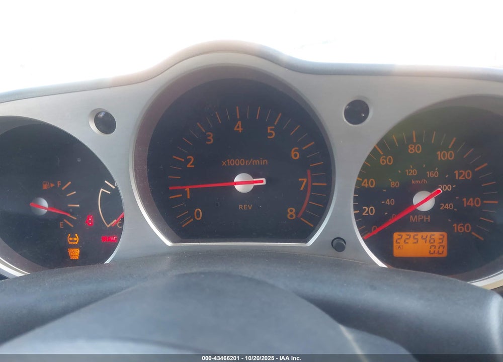 2003 NISSAN 350Z TOURING VIN: JN1AZ34D53T109410