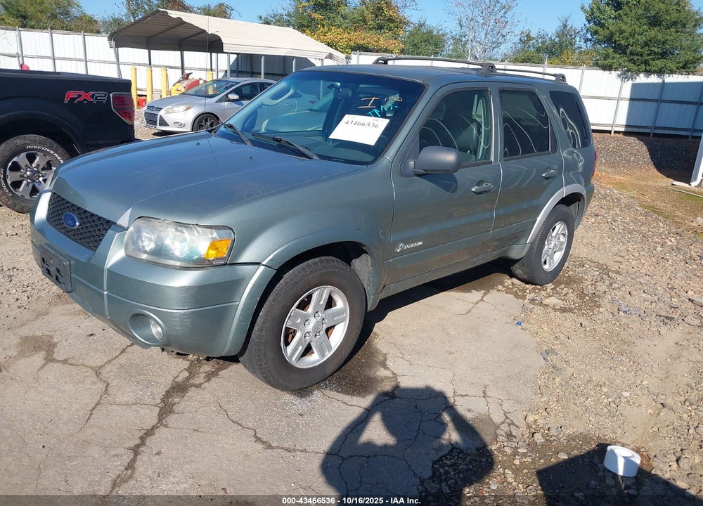 2006 FORD ESCAPE HYBRID VIN: 1FMCU96H36KC35925