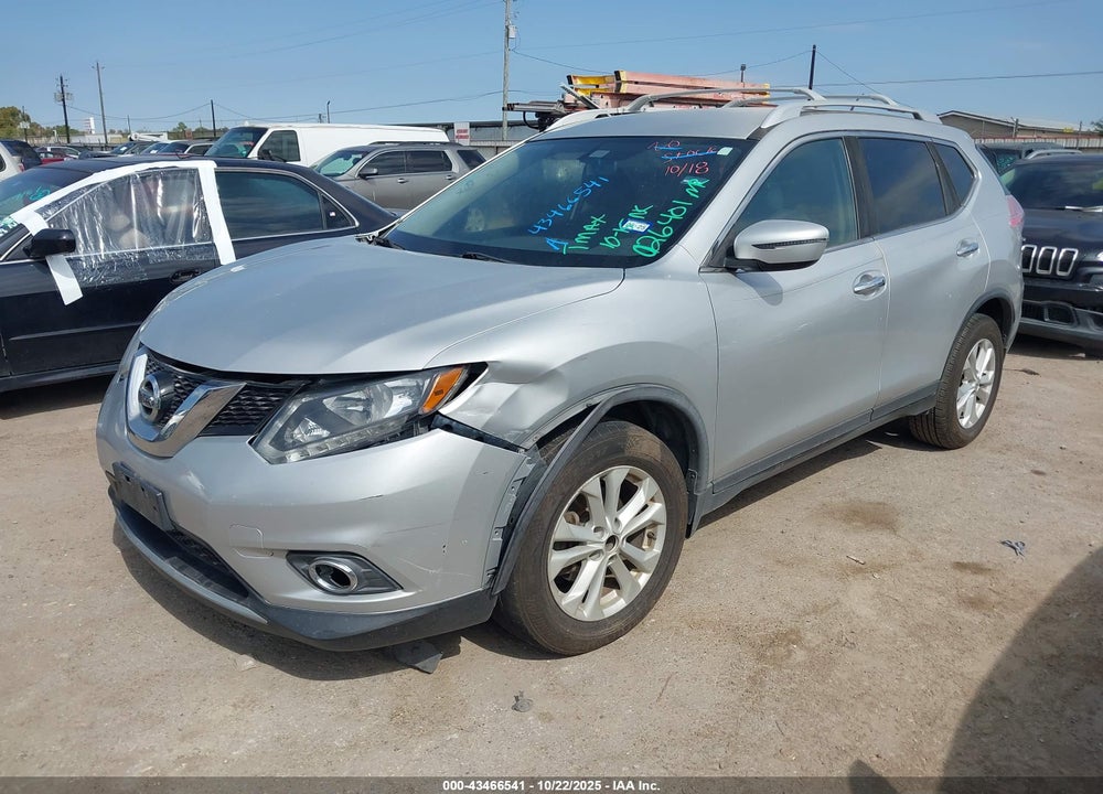 2016 NISSAN ROGUE SV VIN: JN8AT2MT4GW026401