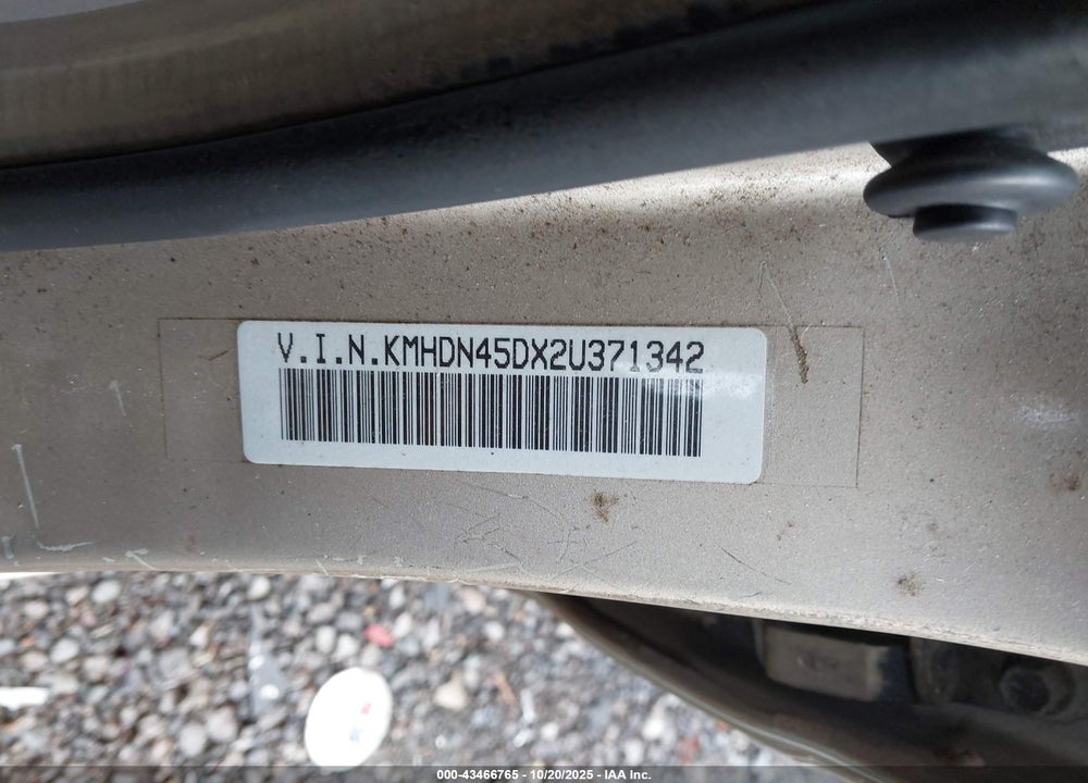 2002 HYUNDAI ELANTRA VIN: KMHDN45DX2U371342