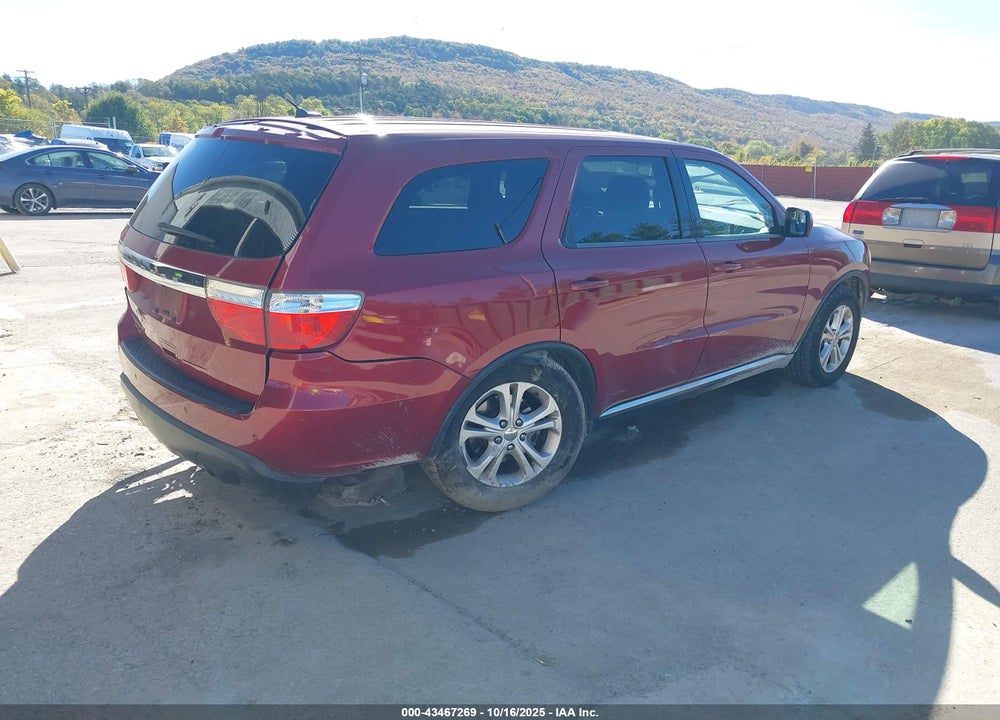 2013 DODGE DURANGO VIN: 1C4RDJAG4DC608637