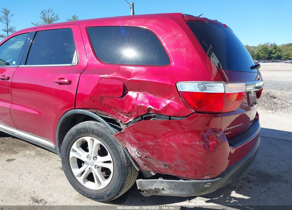 2013 DODGE DURANGO VIN: 1C4RDJAG4DC608637