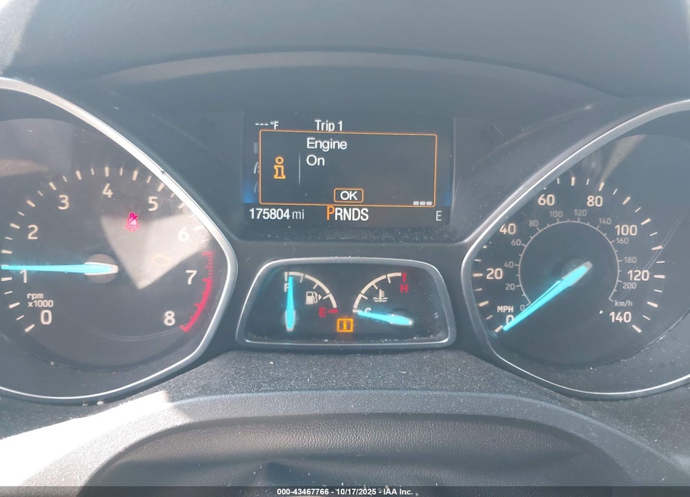2017 FORD ESCAPE VIN: 1FMCU0F70HUD49424
