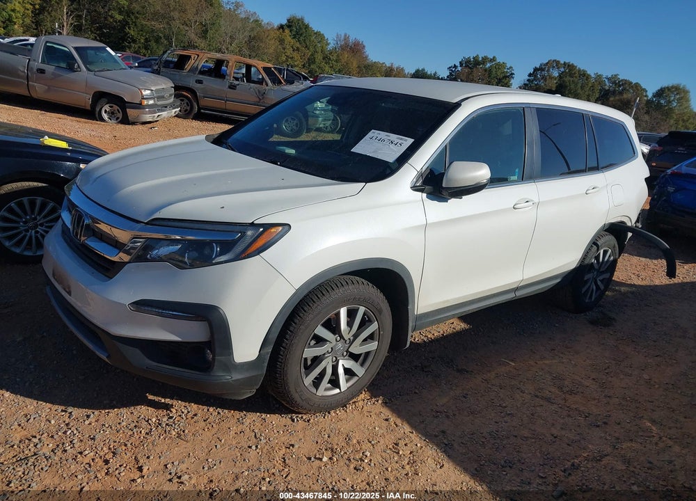2020 HONDA PILOT AWD EX VIN: 5FNYF6H32LB039391