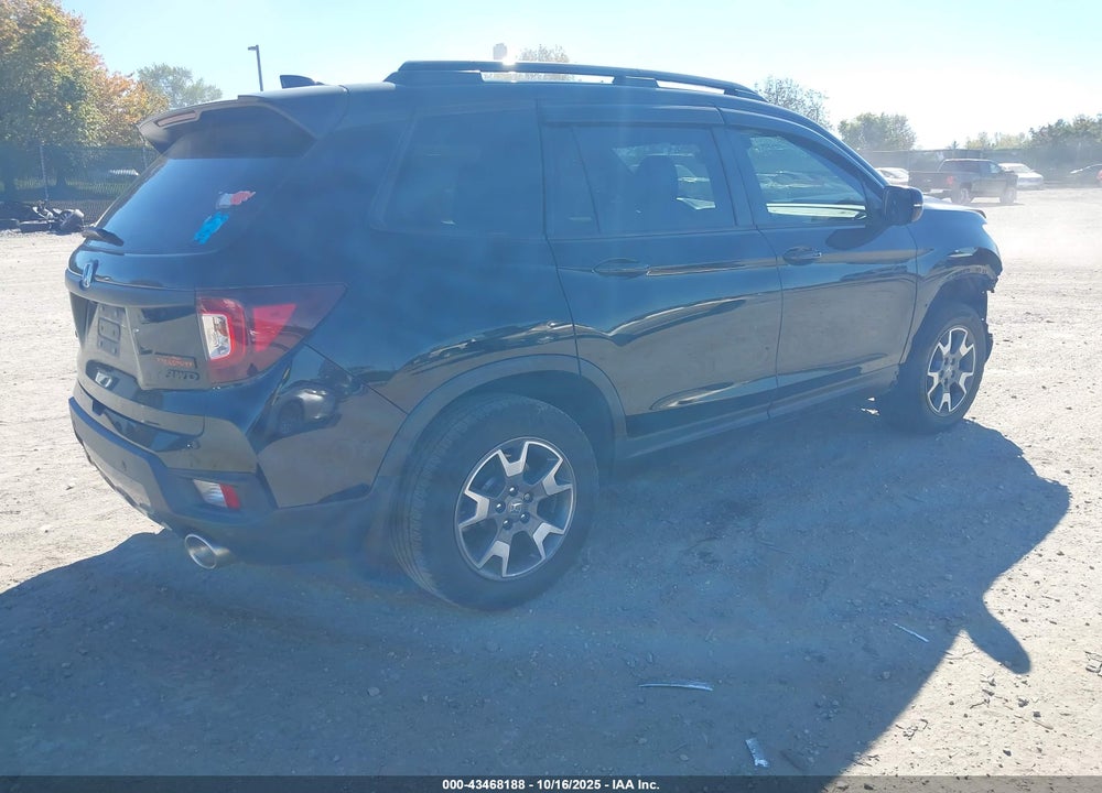 2022 HONDA PASSPORT AWD TRAILSPORT VIN: 5FNYF8H65NB009441