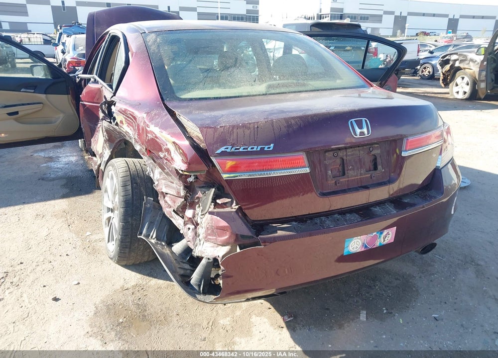 2012 HONDA ACCORD VIN: 1HGCP2F36CA186780