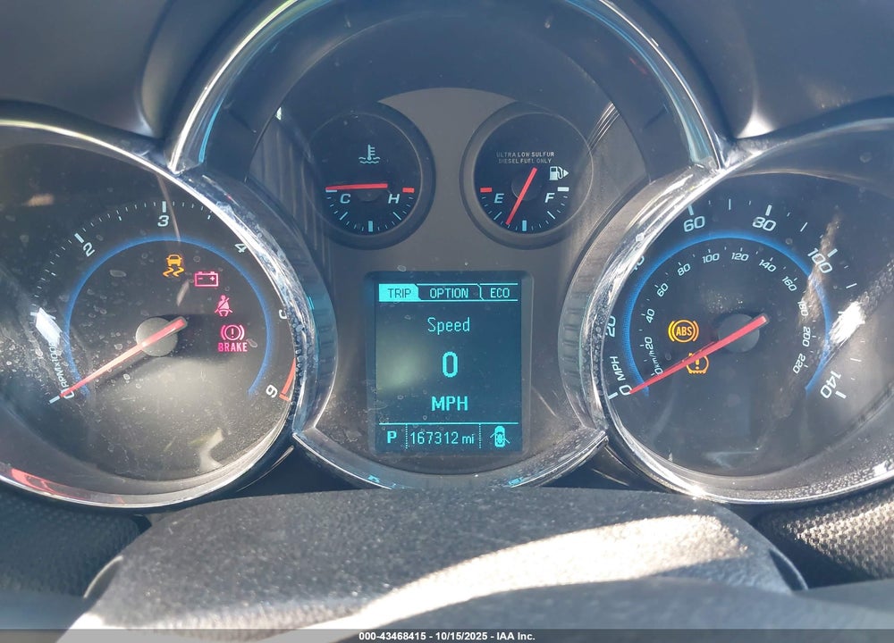 2014 CHEVROLET CRUZE DIESEL VIN: 1G1P75SZ6E7224108