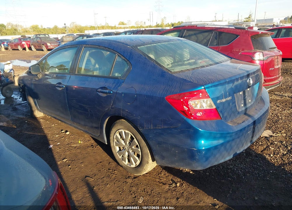 2012 HONDA CIVIC LX VIN: 19XFB2F50CE070208
