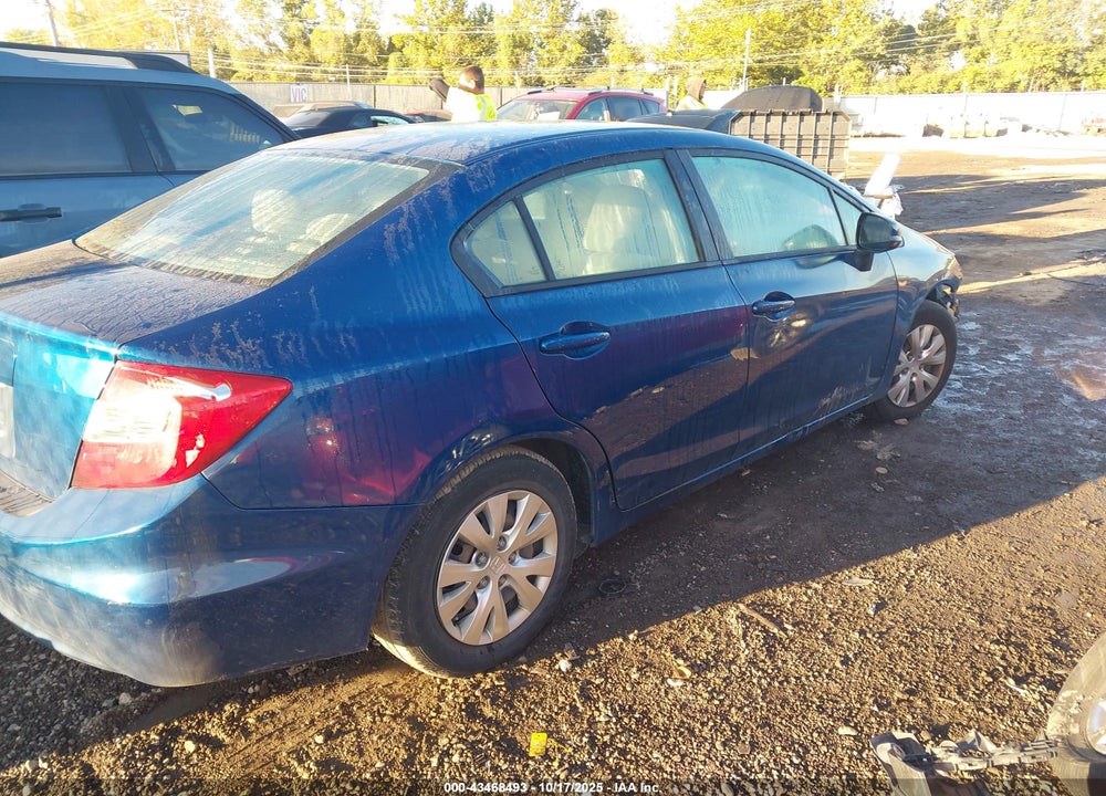 2012 HONDA CIVIC LX VIN: 19XFB2F50CE070208