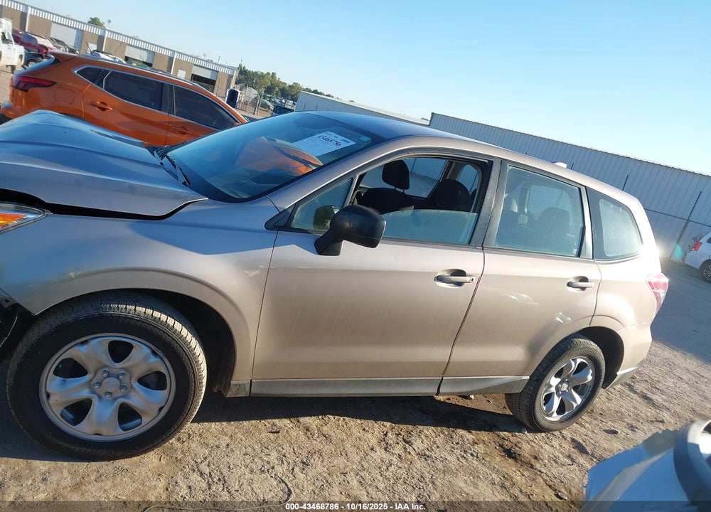 2016 SUBARU FORESTER 2.5I VIN: JF2SJAAC3GH493884