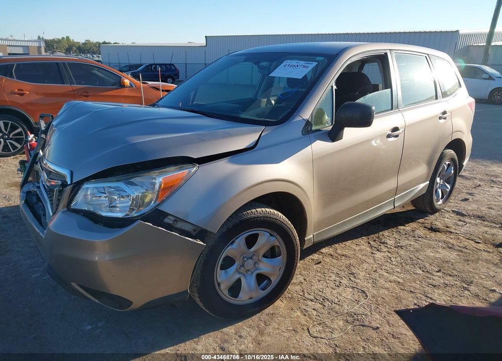 2016 SUBARU FORESTER 2.5I VIN: JF2SJAAC3GH493884
