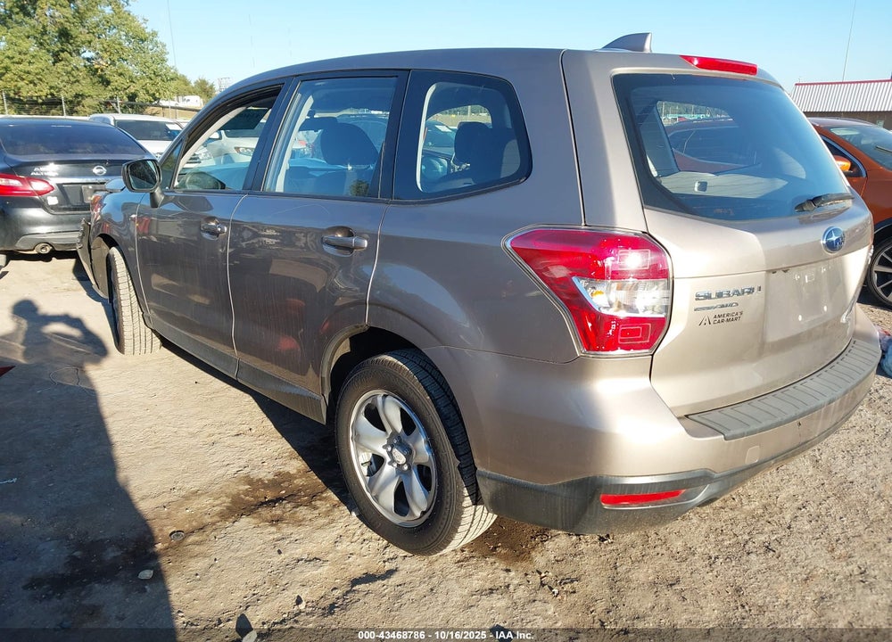 2016 SUBARU FORESTER 2.5I VIN: JF2SJAAC3GH493884