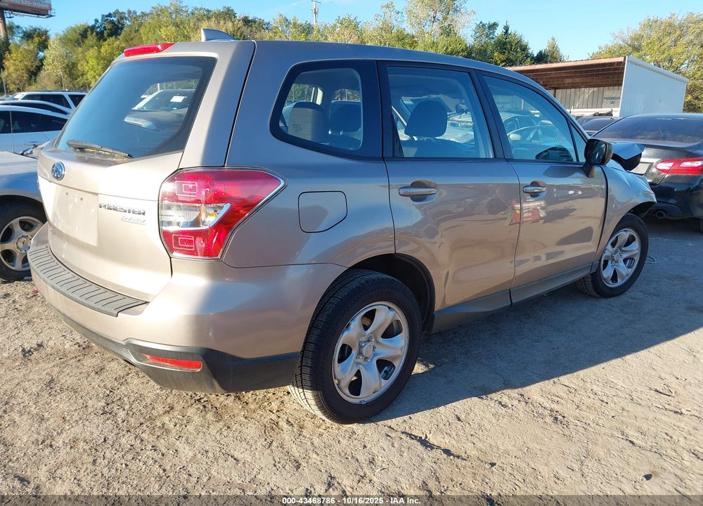 2016 SUBARU FORESTER 2.5I VIN: JF2SJAAC3GH493884