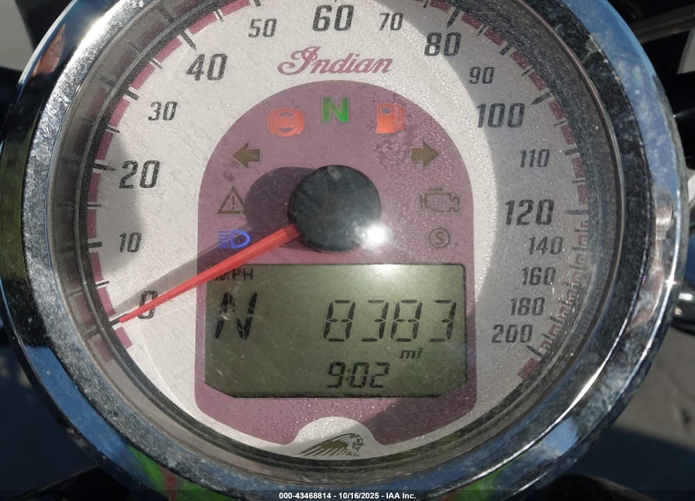 2019 INDIAN MOTORCYCLE CO. SCOUT SIXTY ABS VIN: 56KMSA112K3147585