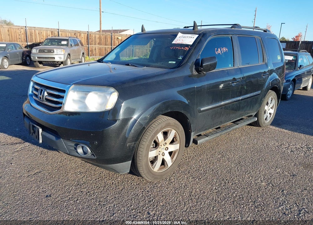 2012 HONDA PILOT TOURING VIN: 5FNYF4H97CB071942
