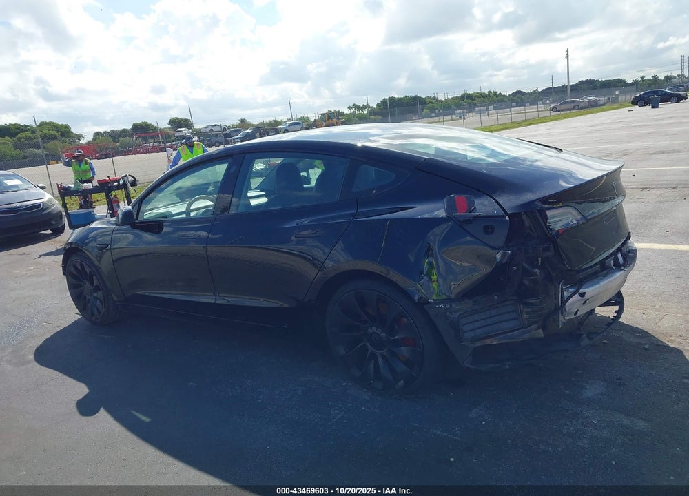 2022 TESLA MODEL 3 PERFORMANCE DUAL MOTOR ALL-WHEEL DRIVE VIN: 5YJ3E1EC2NF204668