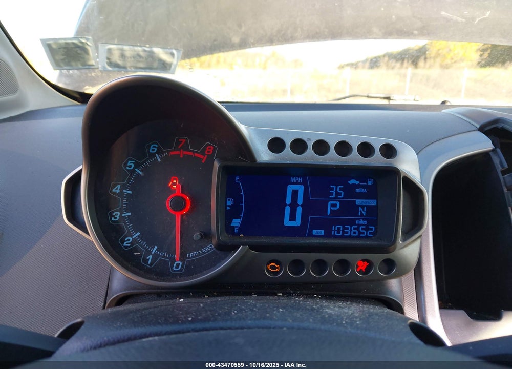 2012 CHEVROLET SONIC 2LT VIN: 1G1JC6SH2C4121314