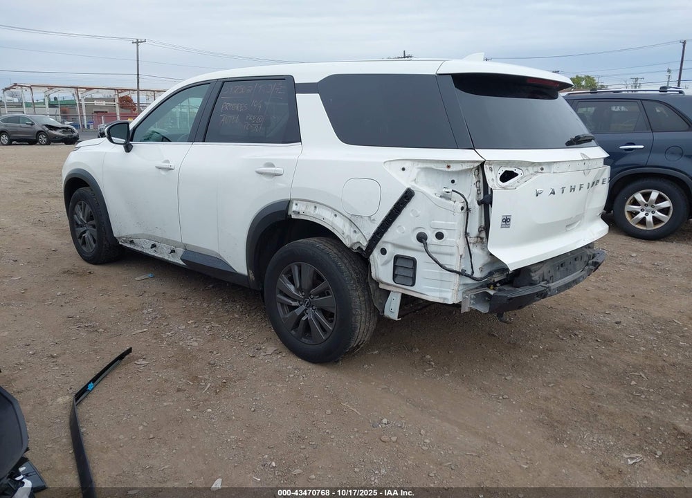 2022 NISSAN PATHFINDER S 4WD VIN: 5N1DR3AC8NC237886