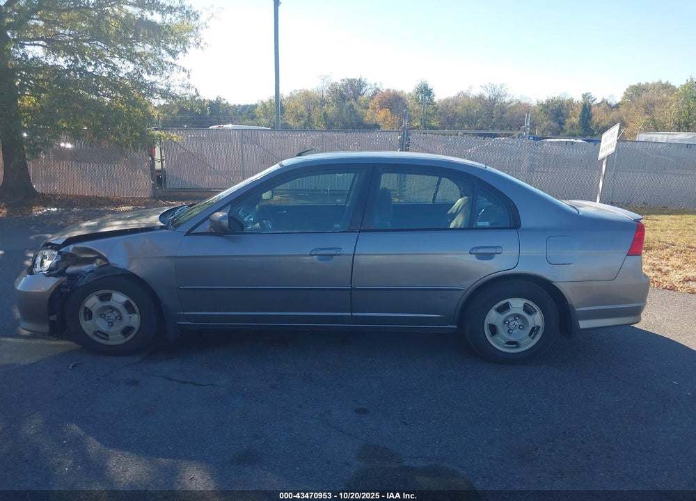 2005 HONDA CIVIC HYBRID VIN: JHMES95625S013540