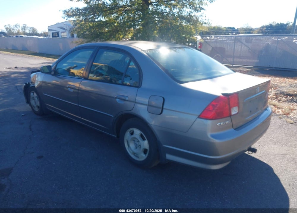 2005 HONDA CIVIC HYBRID VIN: JHMES95625S013540