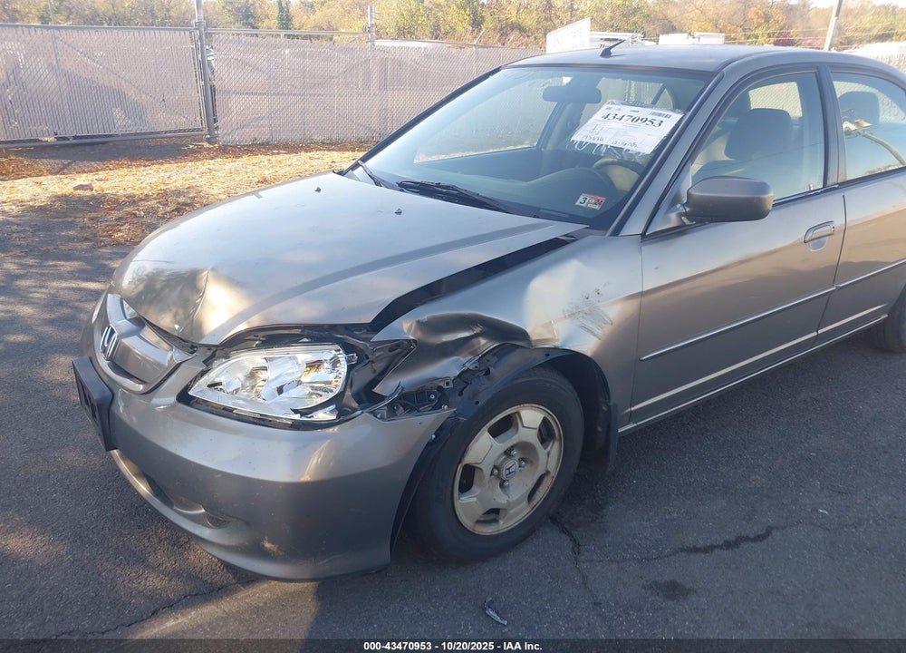 2005 HONDA CIVIC HYBRID VIN: JHMES95625S013540