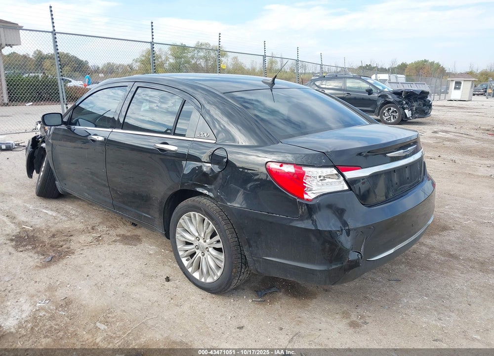 2011 CHRYSLER 200 LIMITED VIN: 1C3BC2FG6BN599206