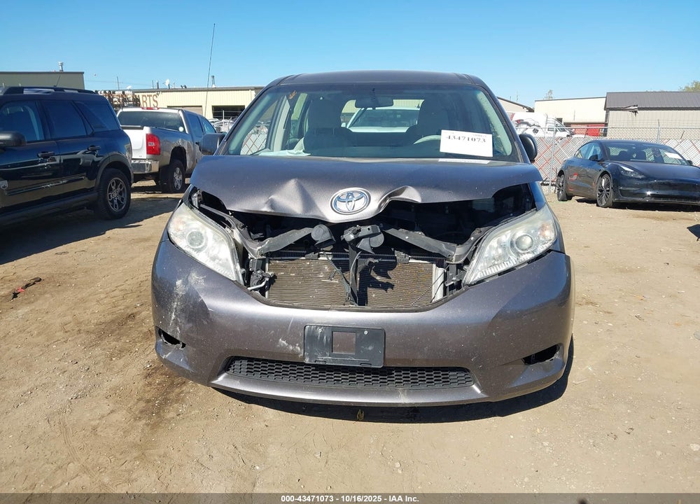 2014 TOYOTA SIENNA L V6 7 PASSENGER VIN: 5TDZK3DC9ES436793