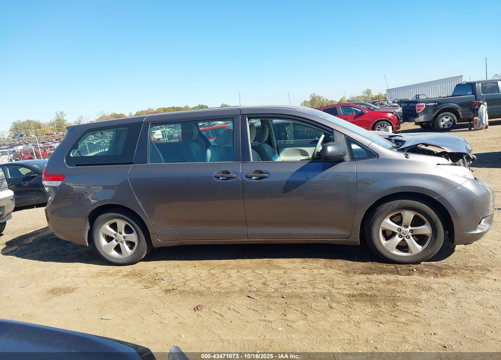 2014 TOYOTA SIENNA L V6 7 PASSENGER VIN: 5TDZK3DC9ES436793
