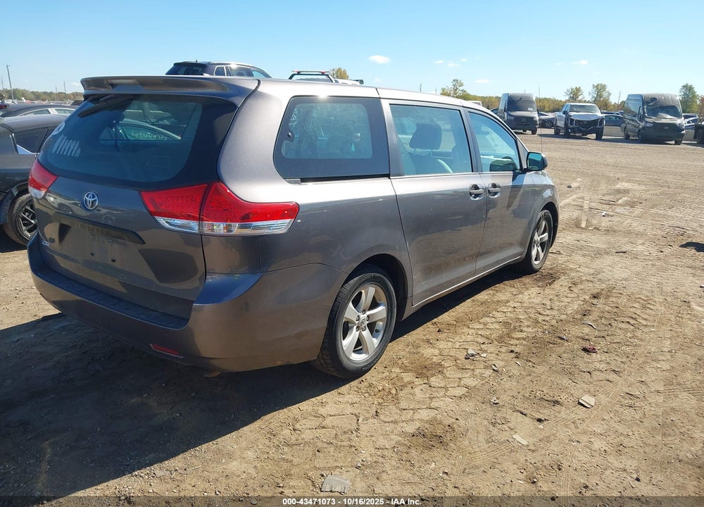 2014 TOYOTA SIENNA L V6 7 PASSENGER VIN: 5TDZK3DC9ES436793