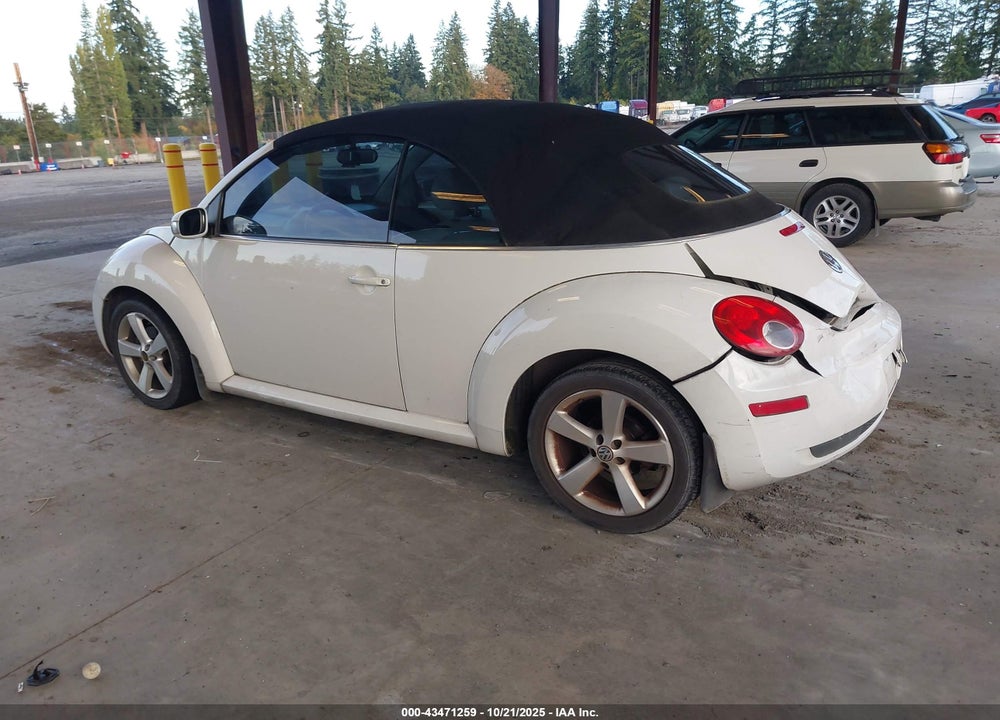 2007 VOLKSWAGEN NEW BEETLE TRIPLE WHITE VIN: 3VWFF31Y17M411698