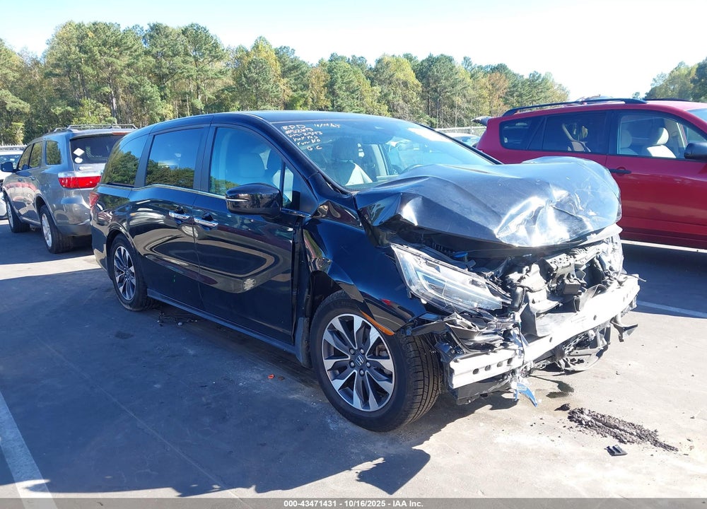2022 HONDA ODYSSEY EX-L VIN: 5FNRL6H73NB062343