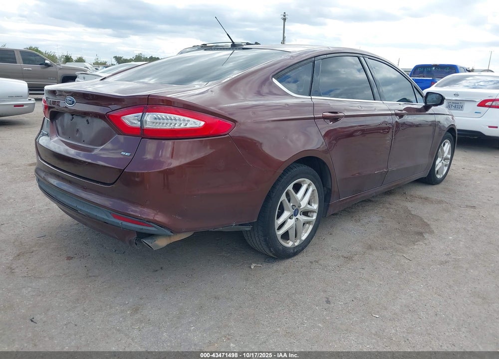 2016 FORD FUSION SE VIN: 3FA6P0H73GR338256