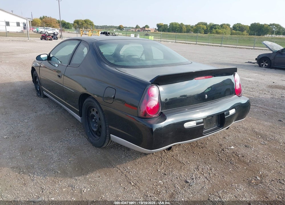 2001 CHEVROLET MONTE CARLO SS VIN: 2G1WX15K419250251