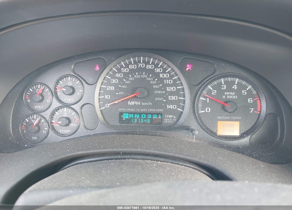2001 CHEVROLET MONTE CARLO SS VIN: 2G1WX15K419250251