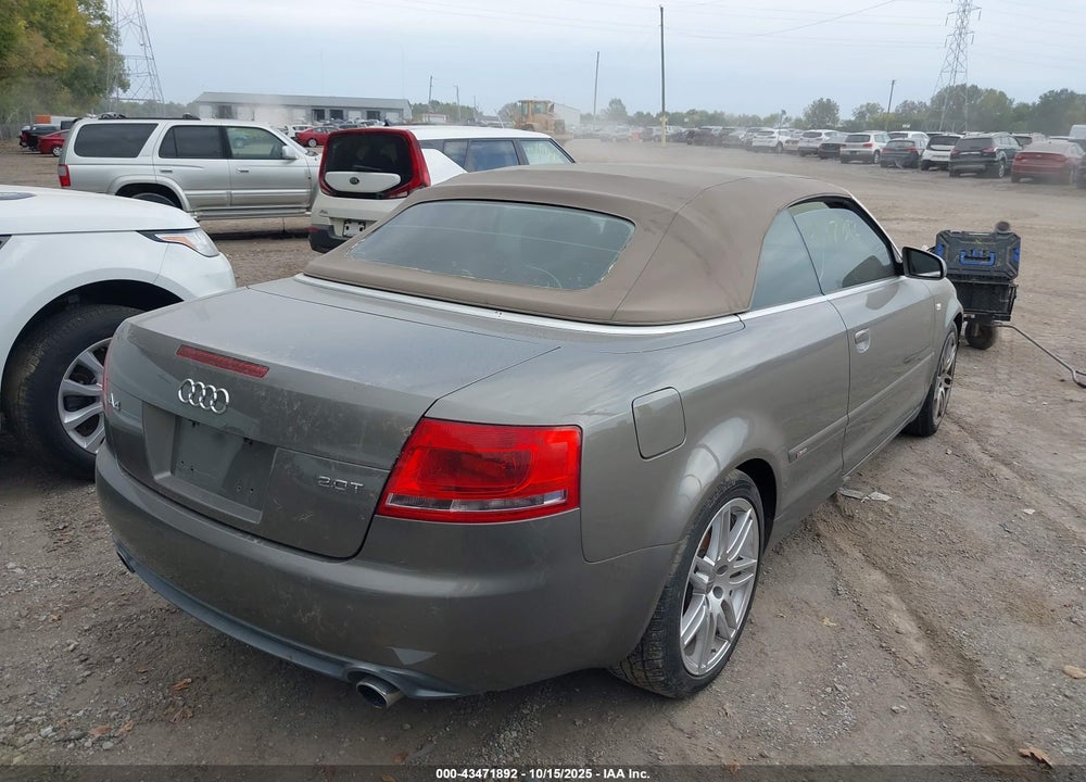 2009 AUDI A4 VIN: WAUAF48H59K008940