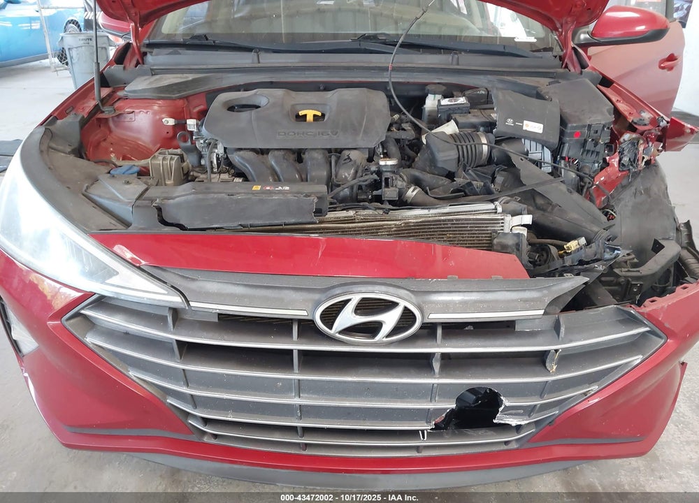 2019 HYUNDAI ELANTRA SEL VIN: 5NPD84LF8KH465715