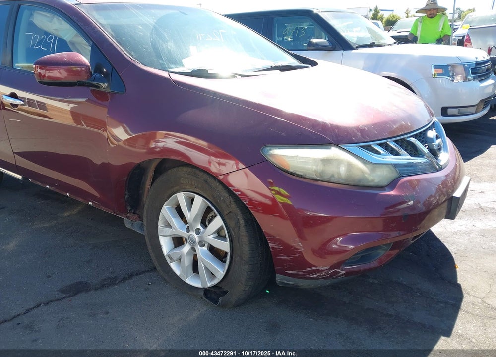 2012 NISSAN MURANO S VIN: JN8AZ1MU6CW104883