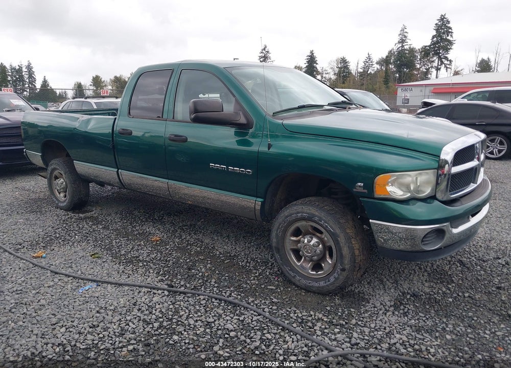 2003 DODGE RAM 2500 SLT/LARAMIE/ST VIN: 3D7KU286X3G765479