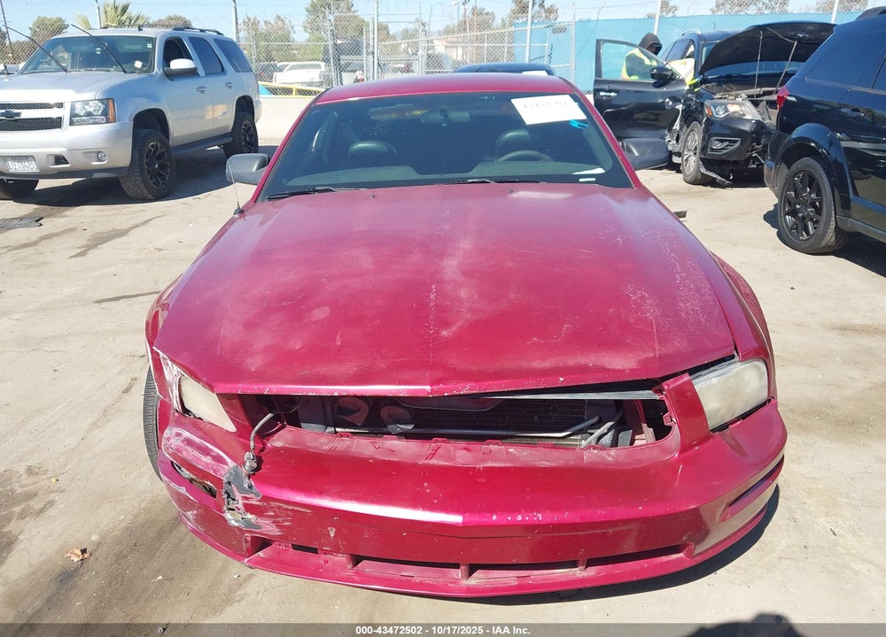 2007 FORD MUSTANG VIN: 1ZVFT82H475215524