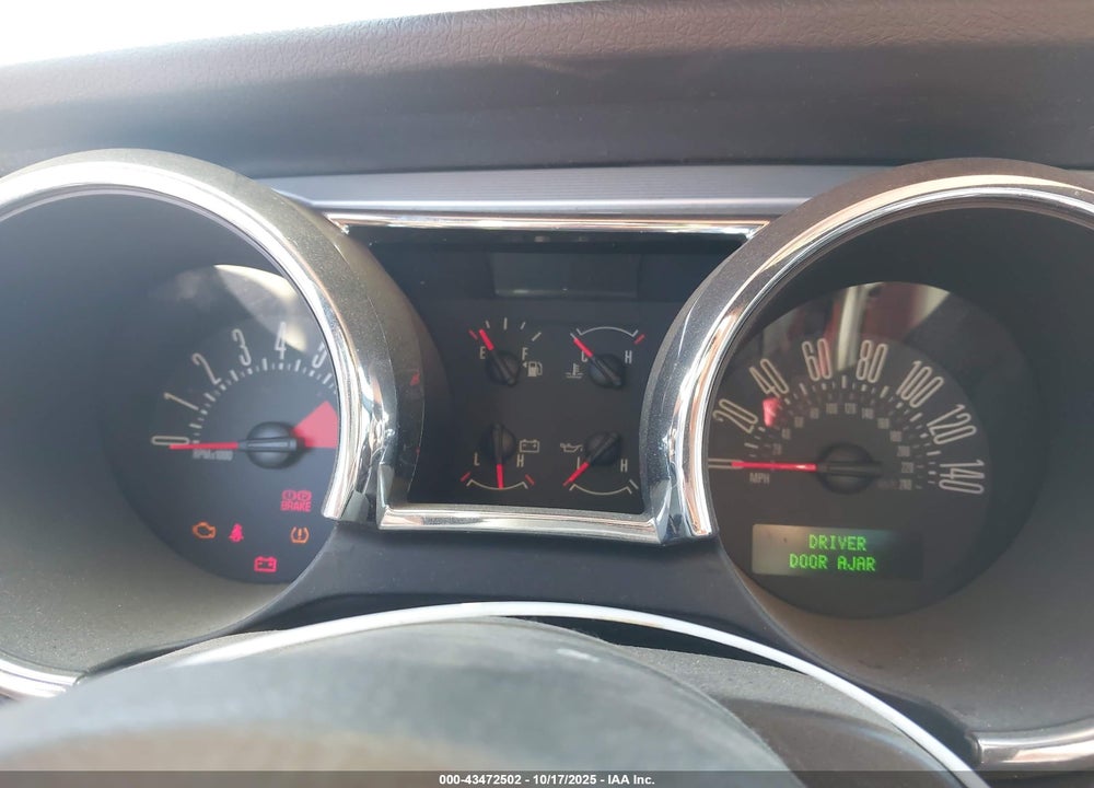 2007 FORD MUSTANG VIN: 1ZVFT82H475215524