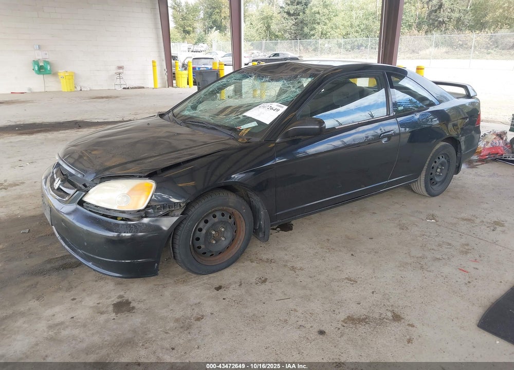 2002 HONDA CIVIC LX VIN: 1HGEM225X2L044492