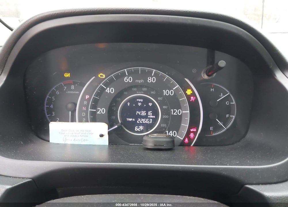 2013 HONDA CR-V LX VIN: 2HKRM4H34DH600742