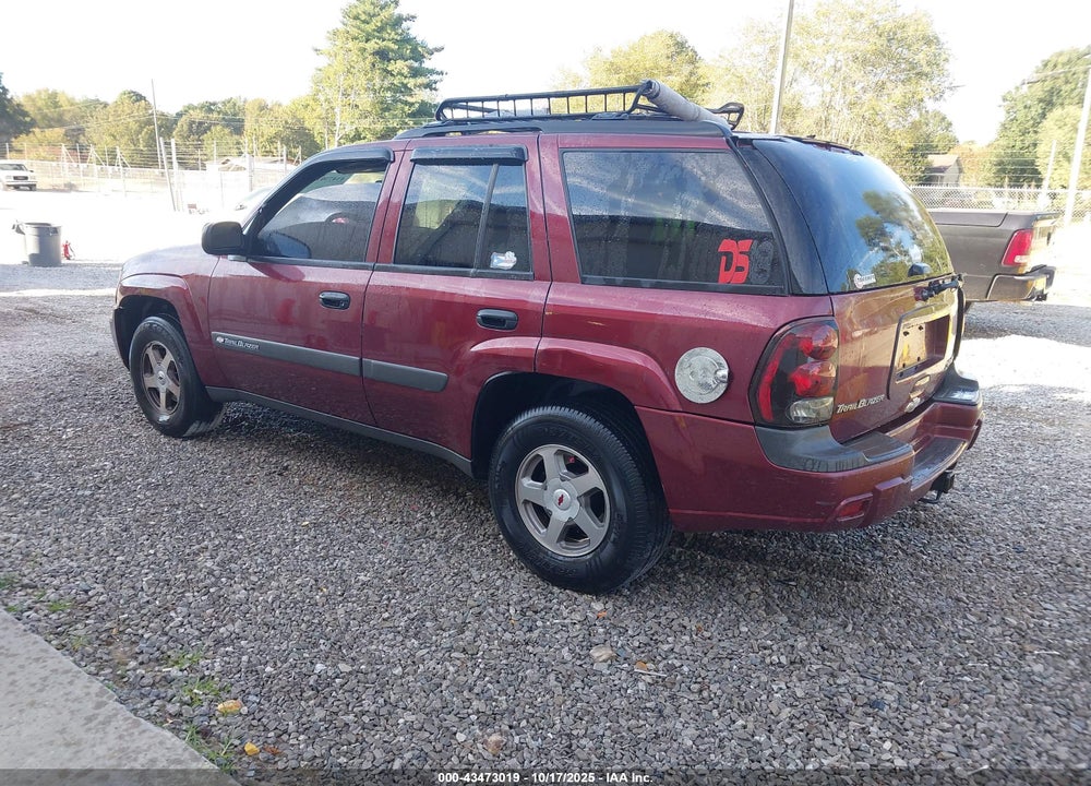 2004 CHEVROLET TRAILBLAZER LS VIN: 1GNDS13S442442330