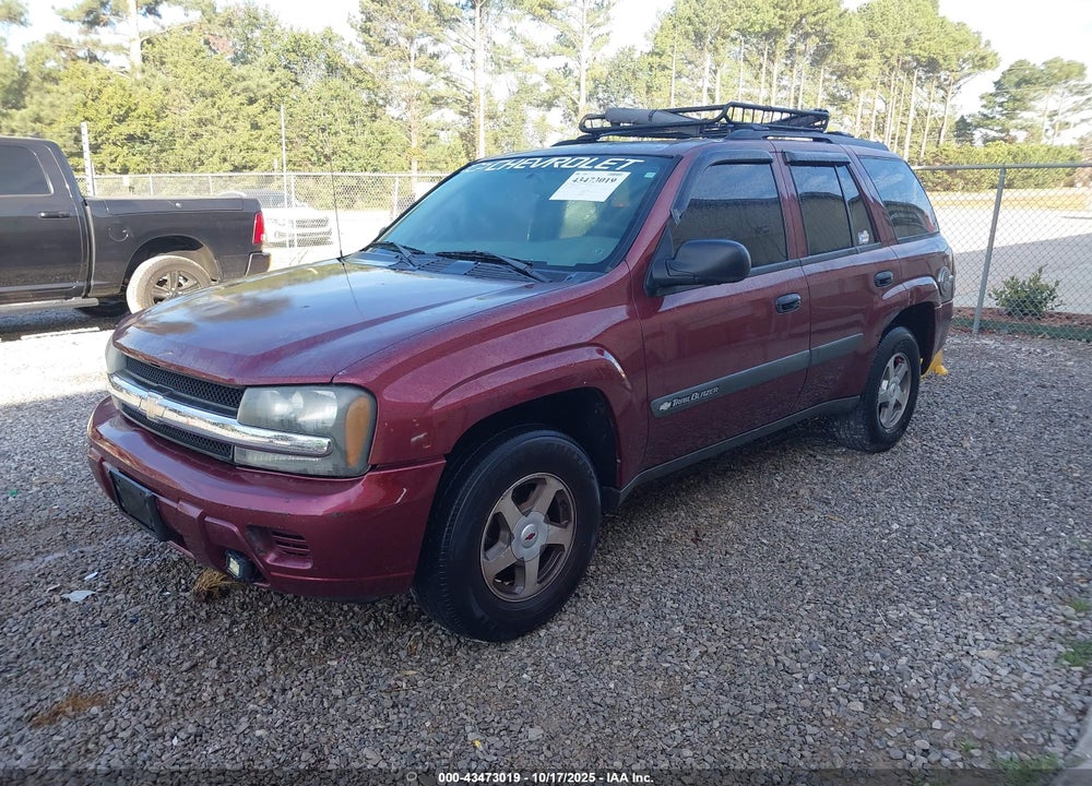 2004 CHEVROLET TRAILBLAZER LS VIN: 1GNDS13S442442330