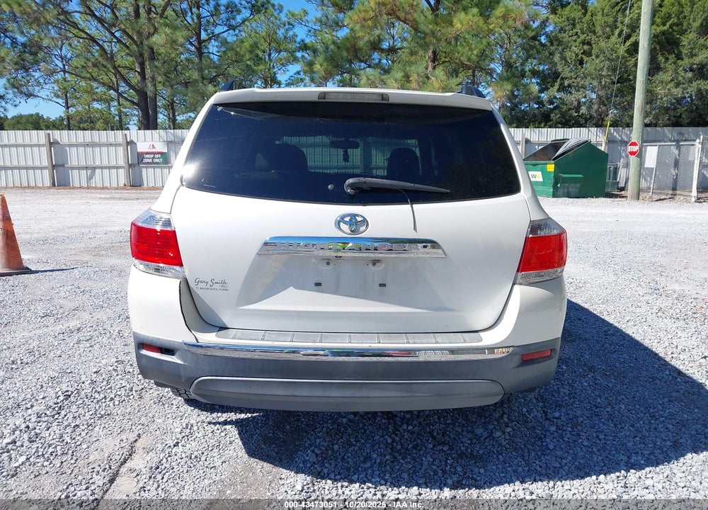 2012 TOYOTA HIGHLANDER SE V6 VIN: 5TDZK3EH8CS083521