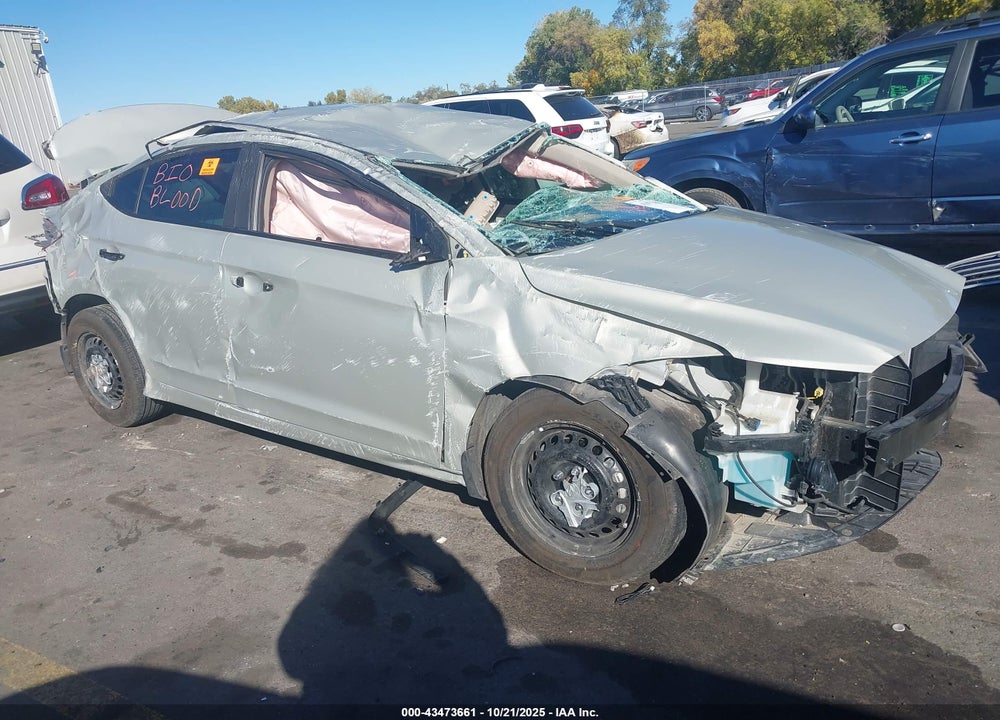 2017 HYUNDAI ELANTRA SE VIN: KMHD74LF3HU357371