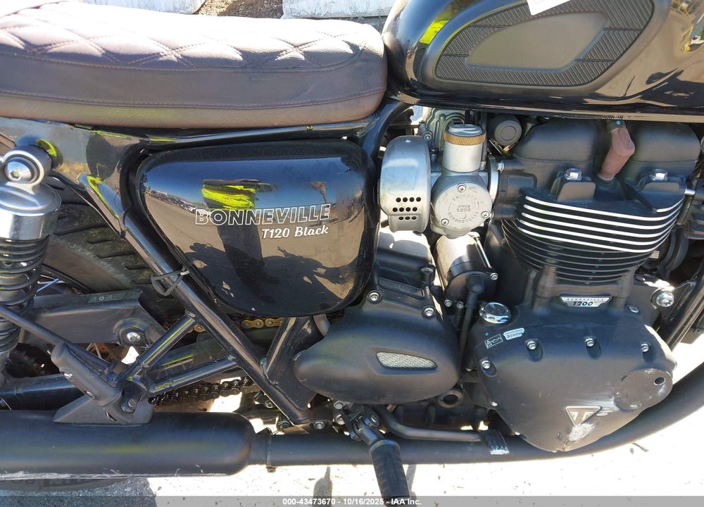 2018 TRIUMPH MOTORCYCLE BONNEVILLE T120/BLACK VIN: SMTD40HL7JT872780