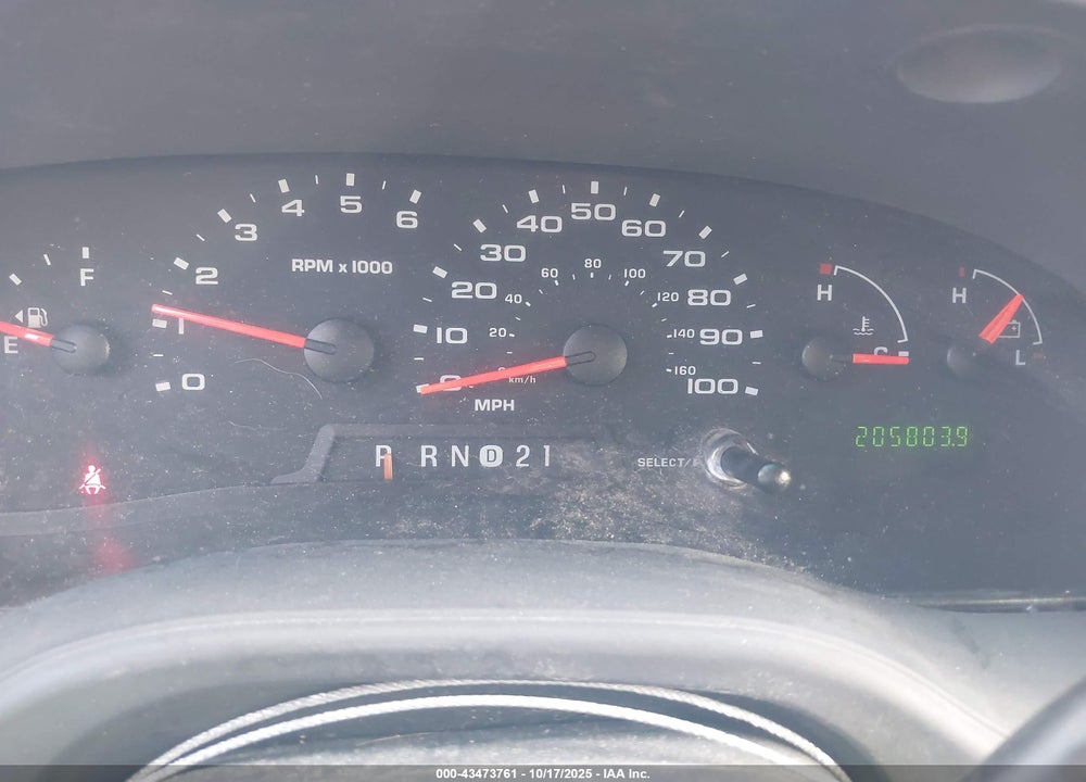 2007 FORD E-350 SUPER DUTY COMMERCIAL/RECREATIONAL VIN: 1FTSE34L37DB07868