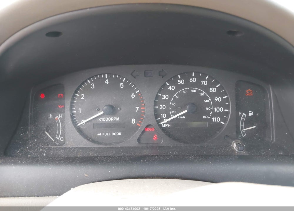 2001 TOYOTA COROLLA LE VIN: 2T1BR12E81C501271